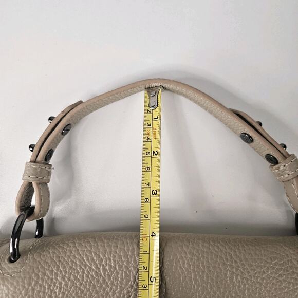 BOTKIER Leather Crossbody Valentina Flap Bag Color Wheat NWOT - Picture 14 of 16